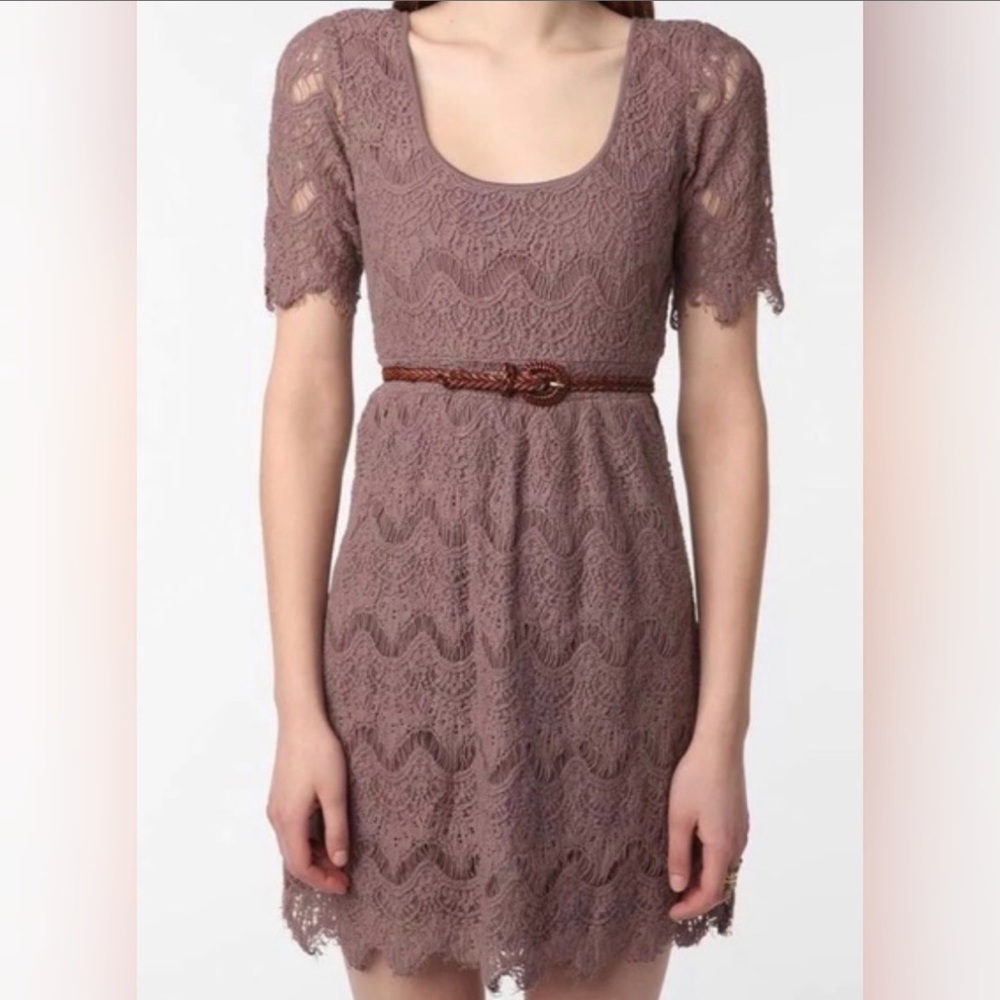 Pins and Needles Lace Crochet Lined Dress